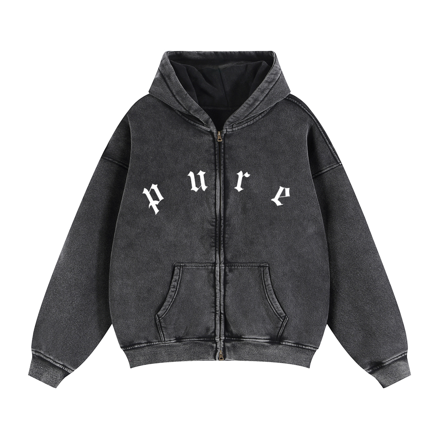 PURE Clover Heavyweight Zip-Up Hoodie