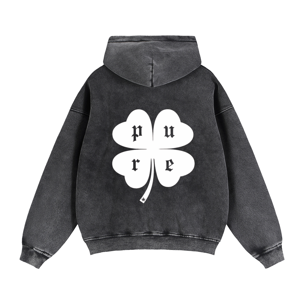 PURE Clover Heavyweight Zip-Up Hoodie